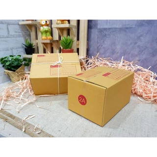 กล่องไปรษณีย์ เบอร์ 2A ขนาด 14×20×17 ซม. กล่องพัสดุฝาชน แพ็ค 10 ใบ หนา 3 ชั้น แบบพิมพ์ ราคาส่ง พร้อมส่ง ล็อต 961