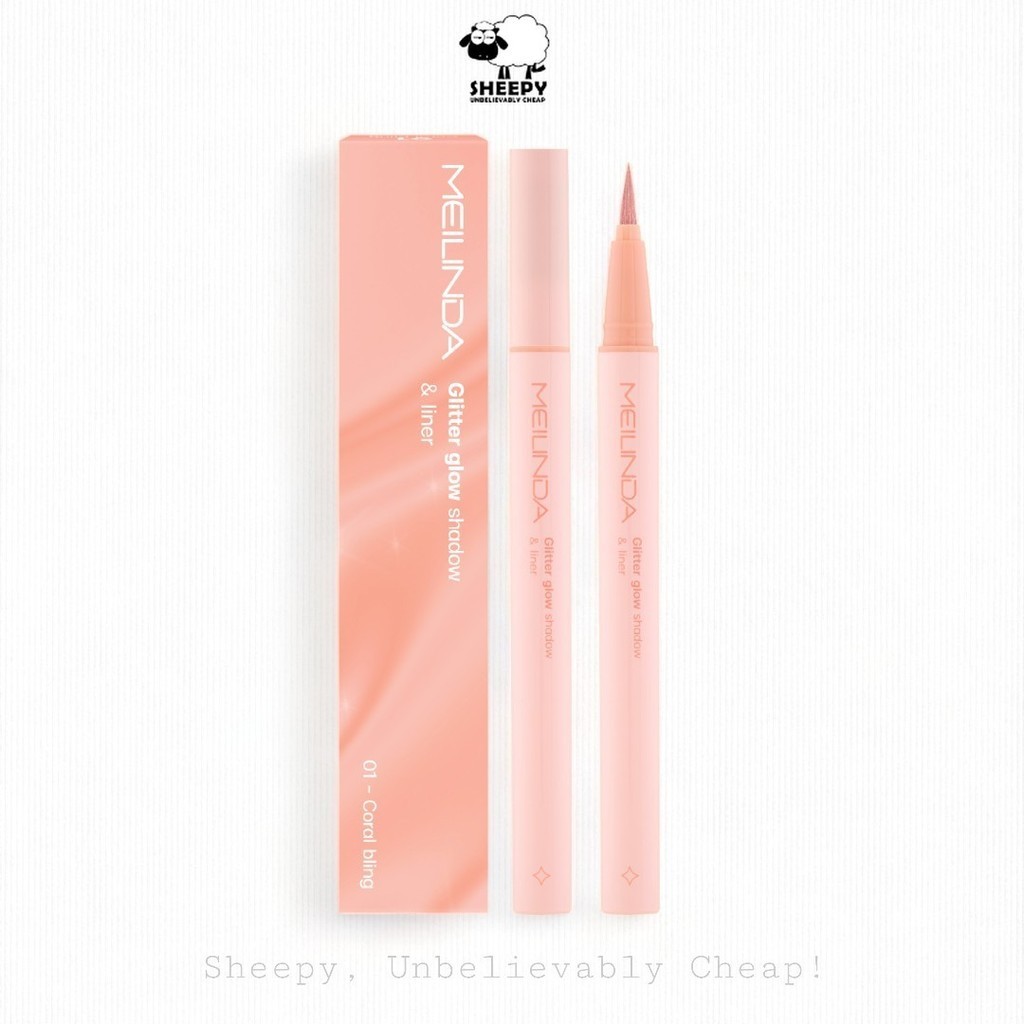 อายแชโดว์ กลิตเตอร์ Meilinda Glitter Glow Shadow & Liner (MC3125)