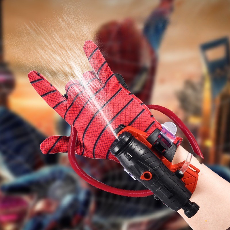 พร้อมส่ง Spiderman ปืนฉีดน้ำ ปืนฉีดน้ำข้อมือ ตัวเปิดสไปเดอร์แมน คอสเพลย์ ของเล่นยิงปืน ของขวัญสำหรับเด็ก ราคา ถูกที่สุด ดีลบีเคเค แกลเลอรีภาพที่ 7