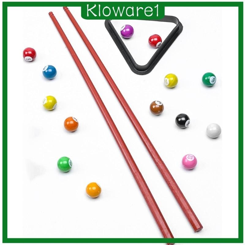 [Kloware1] ชุดของเล่นโต๊ะพูล เกมสนุกเกอร์ ในร่ม ขนาดเล็ก สําหรับผู้ใหญ่