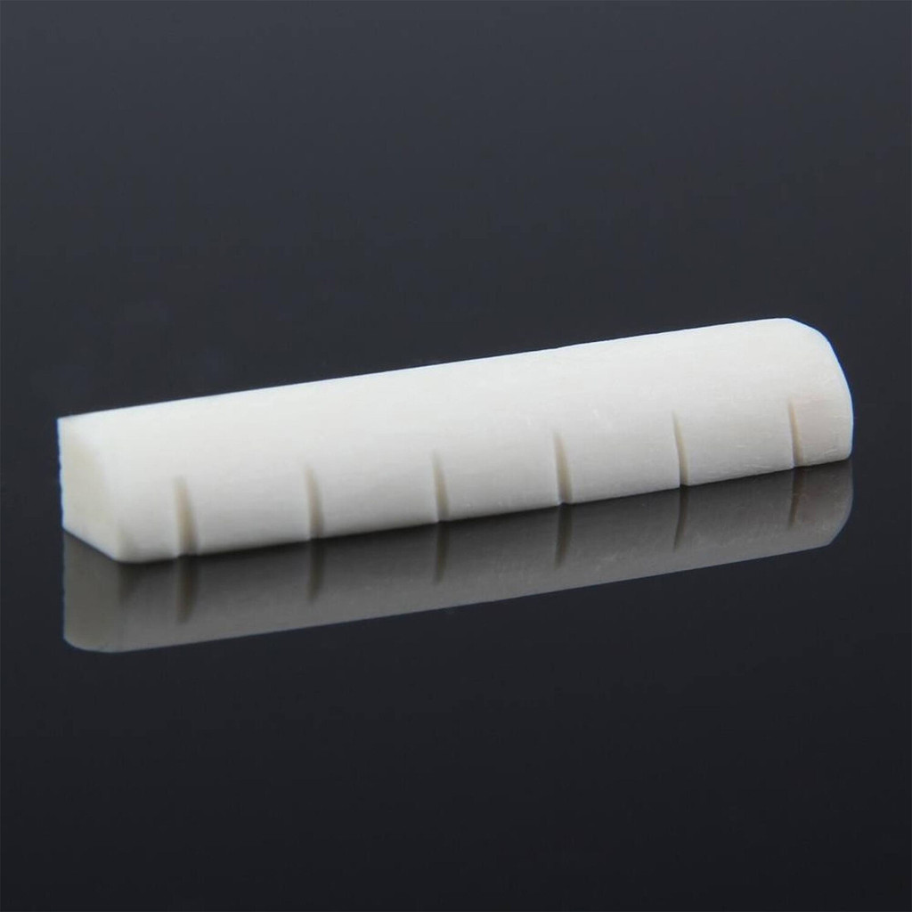 Rasvone NSCB2 หย่องล่างกีตาร์โปร่ง + หย่องบนกีตาร์โปร่ง แบบกระดูกวัว - Classical Guitar Bone Nut & S