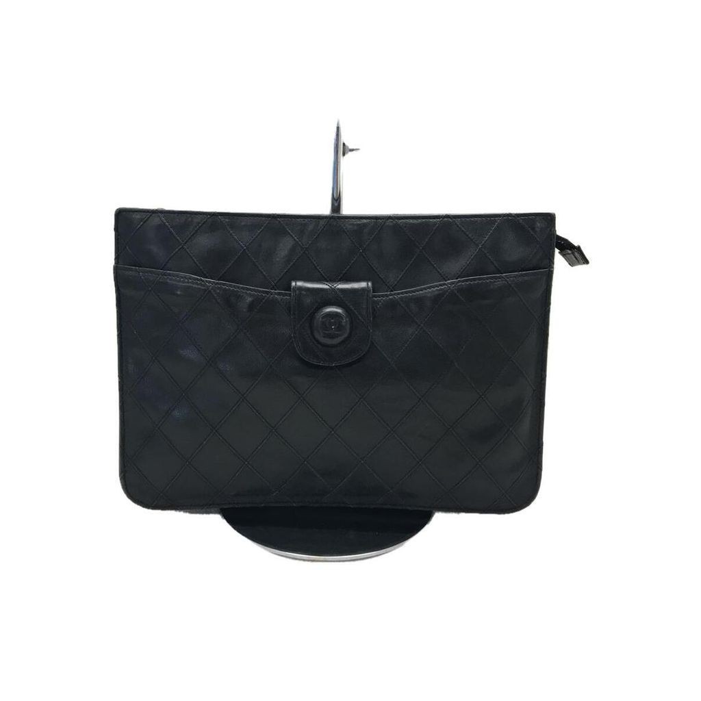 CHANEL Clutch Bag Coco Mark Pico Lole Black Direct from Japan Secondhand