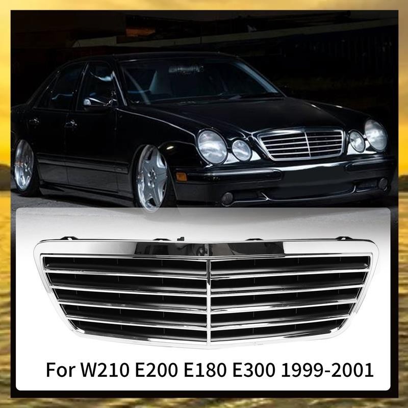 (P U T L) กระจังหน้ารถยนต์ สําหรับ Mercedes-Benz W210 E200 E180 E300 1999-2001