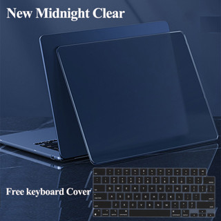 เคสพลาสติกใส เนื้อแมตต์ ทนทาน สําหรับ MacBook Air M2 13.6 นิ…