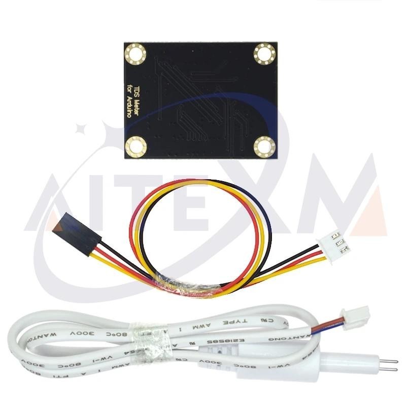 เซนเซอร์อนาล็อก TDS TDS วัดการนําไฟฟ้าน้ํา เซนเซอร์ทดสอบของเหลว ตรวจสอบคุณภาพน้ํา DIY พร้อมสายเคเบิล 2 เส้น - รูปที่ 2