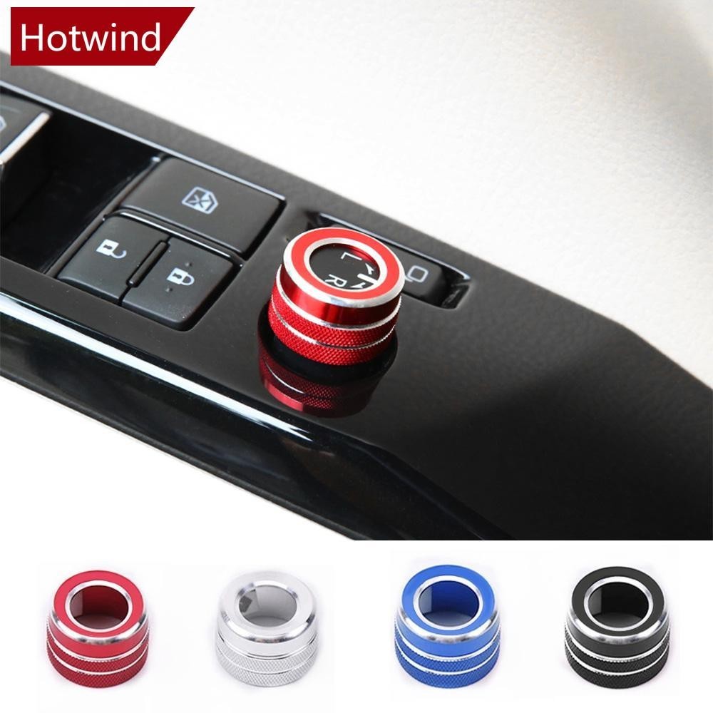 Hotwind ฝาครอบสวิตช์ควบคุมกระจกรถยนต์ อะลูมิเนียมอัลลอย สําหรับ Toyota 2019 Corolla Camry 70 GR YARiS Cross Esquire Noah Voxy Avalon Granvia Venza 2020 B2K6