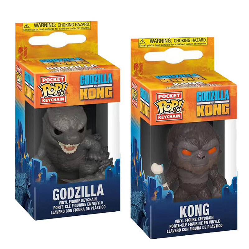 Funko พวงกุญแจ จี้รูป Godzilla Vs Kong Godzilla King Kong สําหรับห้อยกระเป๋าเป้สะพายหลัง