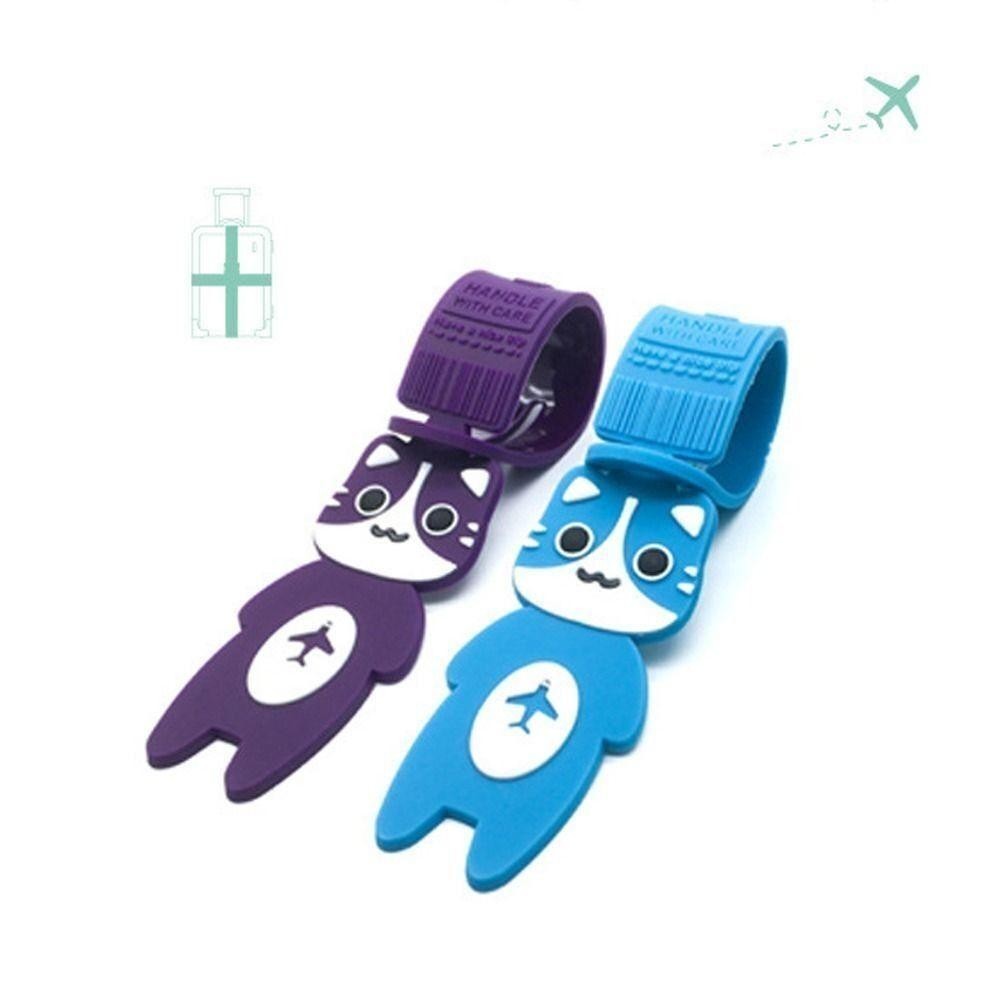 Backstagereat Travelกระเป๋าเดินทาง Tag, Cartoon Travel Accessories ป้ายห้อยกระเป๋า, Creative PVC