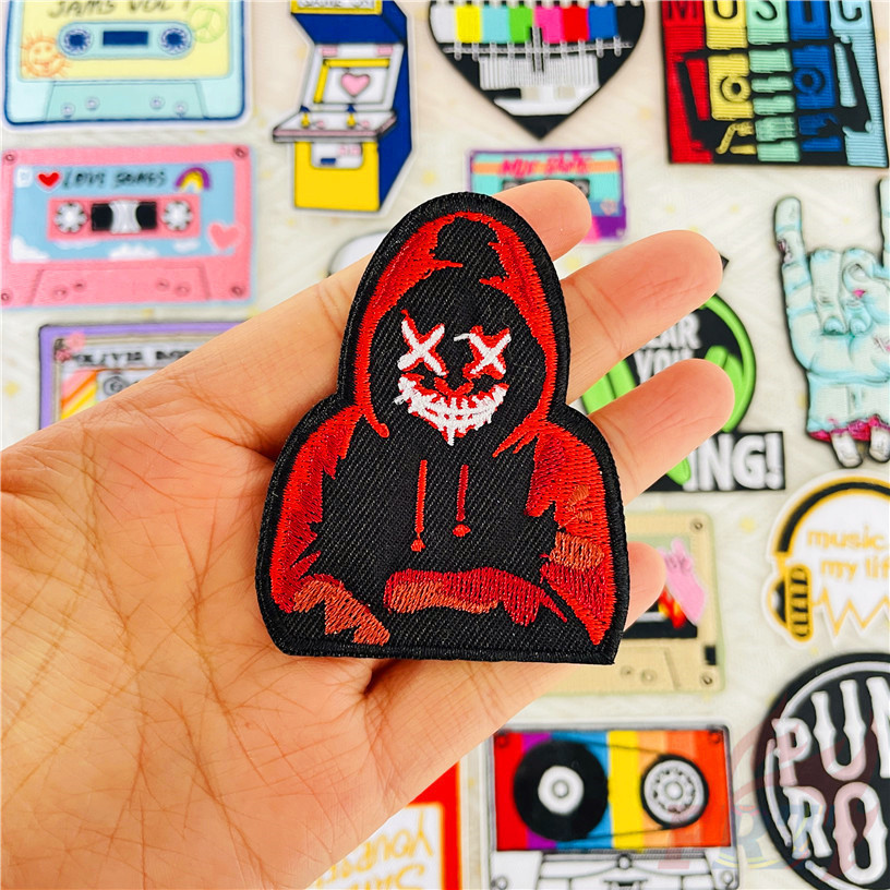 ☸ แผ่นแพทช์เหล็ก ลายศิลปะดนตรีร็อค สไตล์พังก์ร็อค ☸ แผ่นแพทช์รีดติดเสื้อ ปักลาย DIY 1 ชิ้น - รูปที่ 6