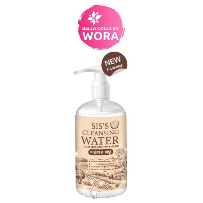 คลีนซิ่งนมแพะ SIS'S cleansing water 250 ml.