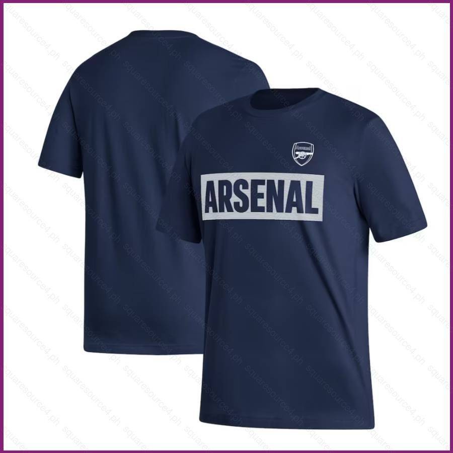 Yx Arsenal เสื้อยืดแขนสั้น ลายทีมชาติฟุตบอลย้อนยุค พลัสไซซ์ สีน้ําเงินเข้ม สําหรับทุกเพศ