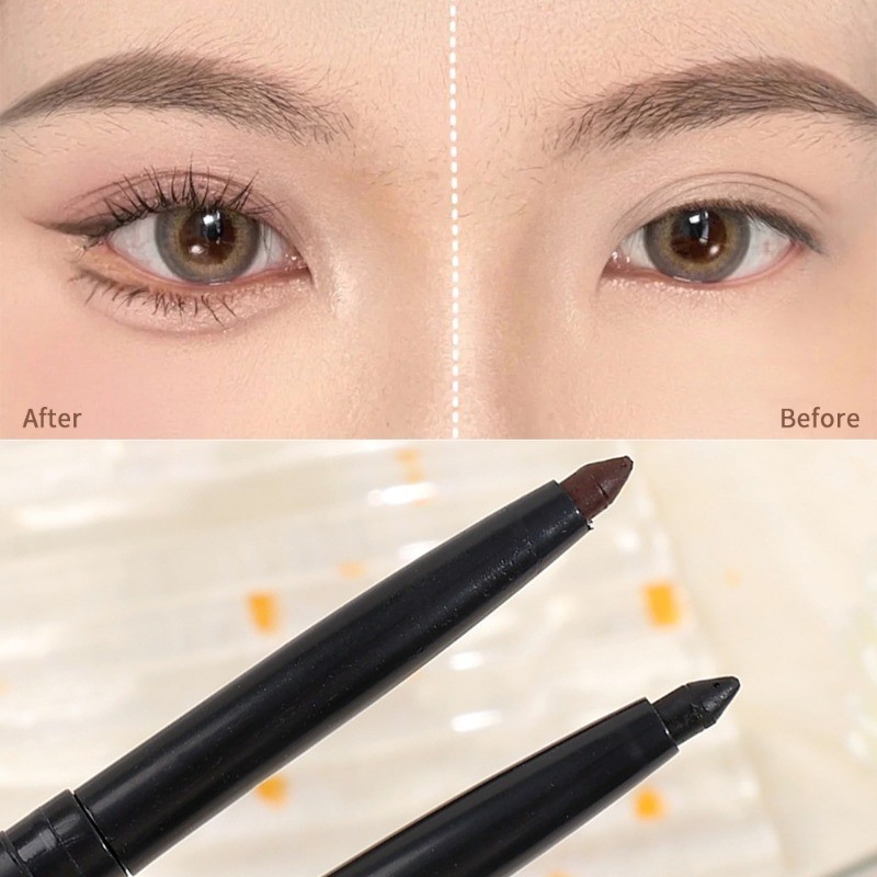 อายไลเนอร์ เนื้อแมตต์ สีน้ําตาลดํา ธรรมชาติ - อายไลเนอร์ นอน ไหม ปากกา - เครื่องสําอางแต่งหน้า - กันน้ํา ติดทนนาน แห้งเร็ว อายไลเนอร์เจล ดินสอ