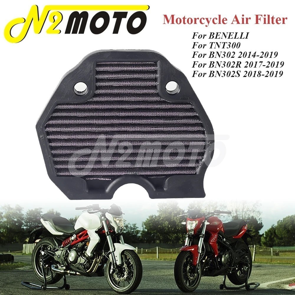 N2 Motorbike Air Filter For BENELLI BN302 14-19 BN302R 17-19 BN302S 18-19 BN 302 302R S TNT300 Acces