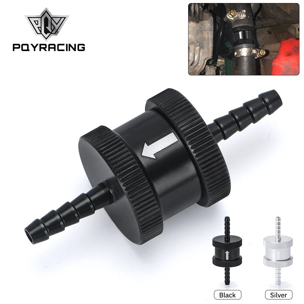 PQY - 1/8" 4mm Non Return One Way Fuel Check Valve Aluminium Alloy Petrol Diesel PQY-FCV04
