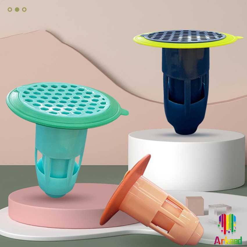Arkeed อุปกรณ์ป้องกันกลิ่นทรงกรวย กันกลิ่นกันแมลงในท่อระบายน้ำ  Floor drain กันกลิ่นท่อน้ำทิ้ง Silicone floor
