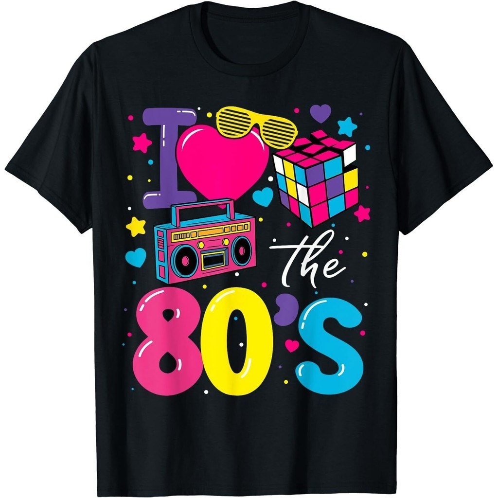 I Love The 80S 80S Party Retro Men เสื้อยืด