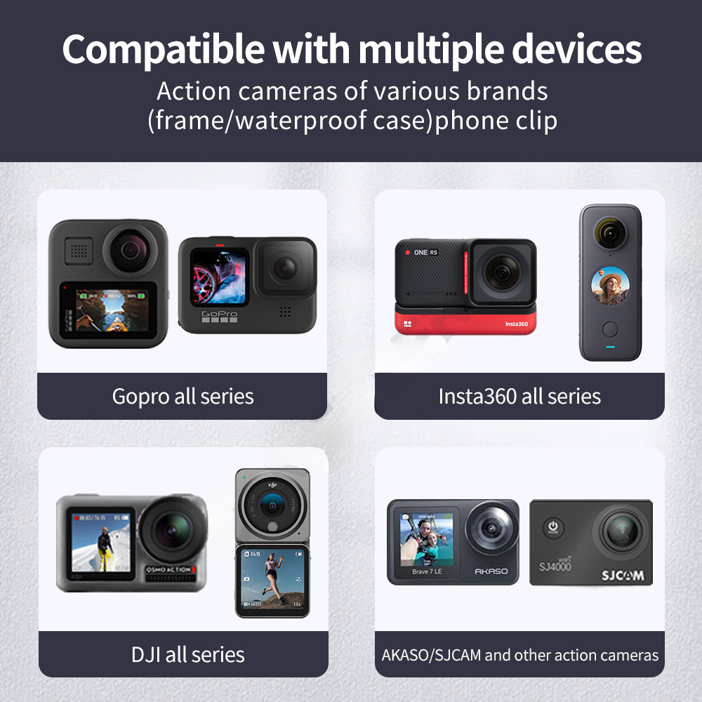 หมวกกันน็อครถจักรยานยนต์ อุปกรณ์เสริม สําหรับ SHOEI AGV ARAI HJC GoPro Hero 13 12 Insta360 one X4 X