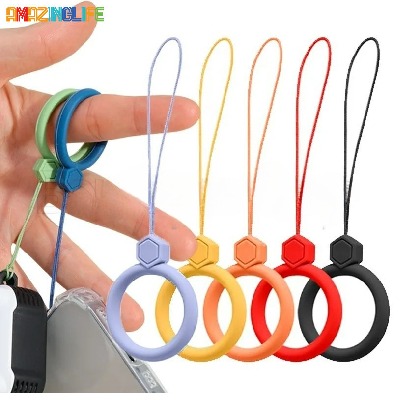 [เลือกยอดนิยม] สายคล้องข้อมือ แบบพกพา / ซิลิโคนนิ่ม USB แฟลชไดรฟ์ พวงกุญแจ เชือกแขวน / ป้องกันการสูญหาย เสน่ห์ สําหรับโทรศัพท์มือถือ