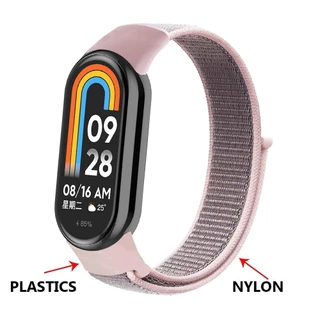 สายรัดไนลอน Smartwatch Xiaomi Mi Band Miband 10 9 8 สำหรับอุปกรณ์กีฬา