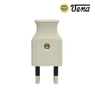 ยกกล่อง 50ชิ้น PP1622 VENA วีน่า ปลั๊กตัวผู้ 2ขา ปลั๊กพาวเวอร์ ปลั๊ก ตัวผู้ 16A 250V ขากลม