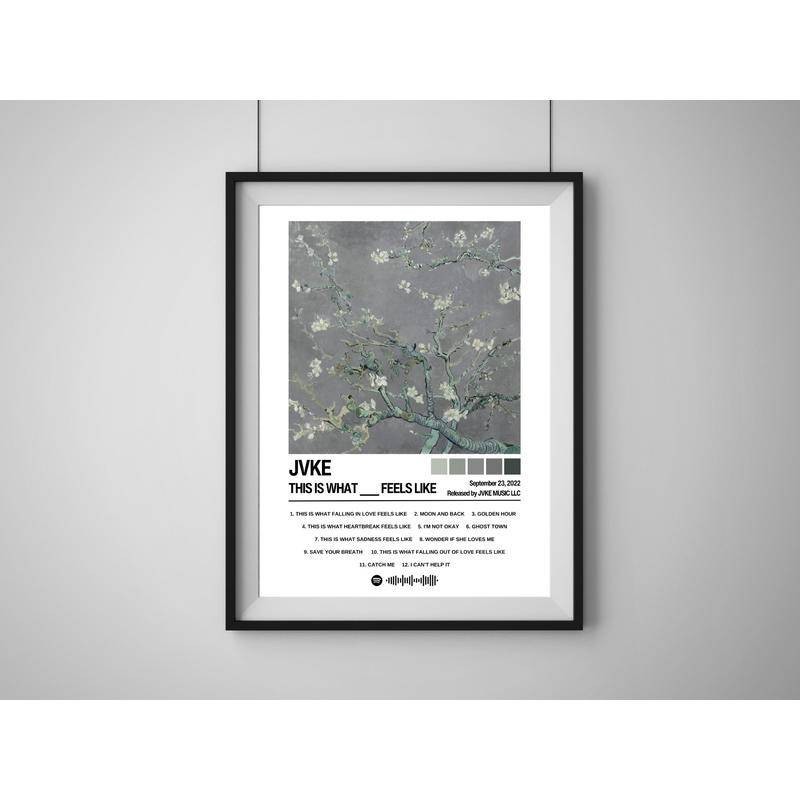 โปสเตอร์ JVKE | This Is What ___ อัลบั้มเพลง ผ้าแคนวาส พิมพ์ลาย