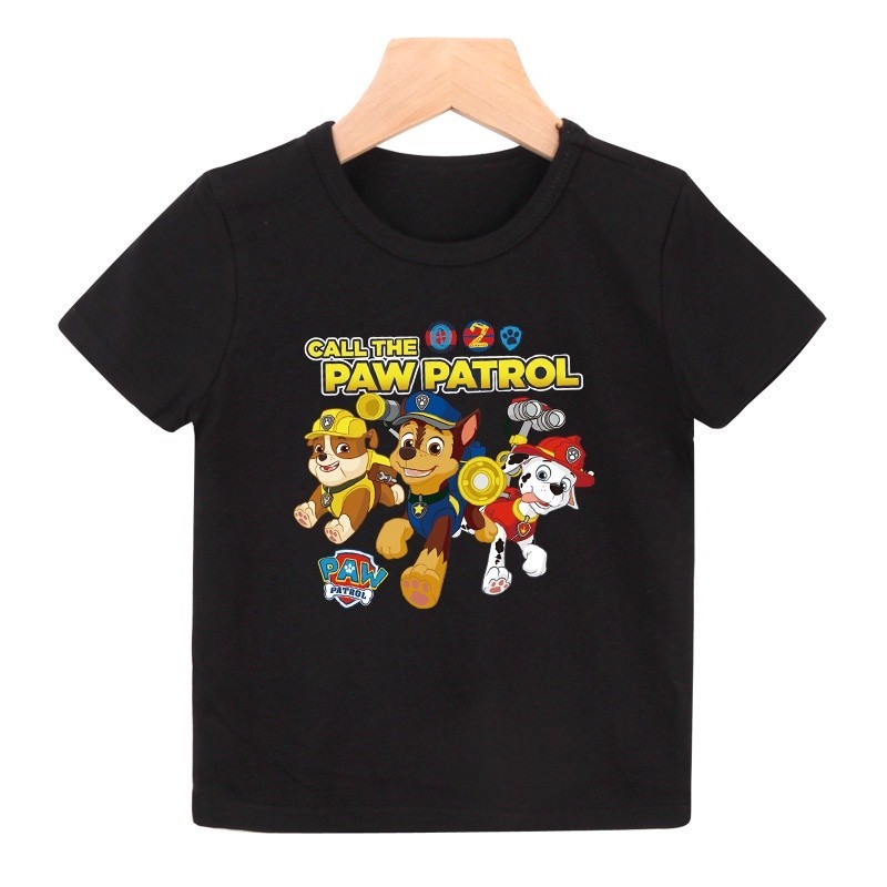 NEW พร้อมส่ง 8 สี Paw Patrol  ชุดเซ็ทเด็กเสื้อยืด กางเกงขาสั้น ใส่ได้ทั้งเด็กชายและเด็กหญิง สุดเท่ แ
