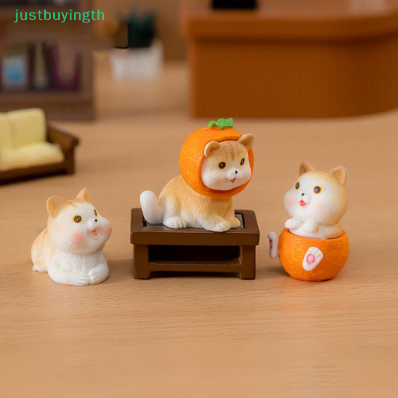 [JBTH] ตุ๊กตาแมวน่ารัก ขนาดเล็ก สีส้ม สําหรับประดับตกแต่งแดชบอร์ด รถยนต์ บ้าน ห้อง ตั้งโต๊ะ ของขวัญ [JB]