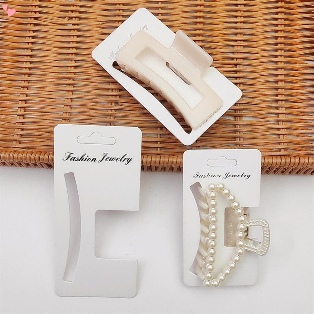 10 ชิ้น Hairpins Barrette บรรจุกระดาษการ์ดสําหรับ DIY สาวขนาดเล็กคว้าคลิปผม Claw การ์ดแสดงผลอุปกรณ์เสริมผมขายปลีกราคาแท็ก