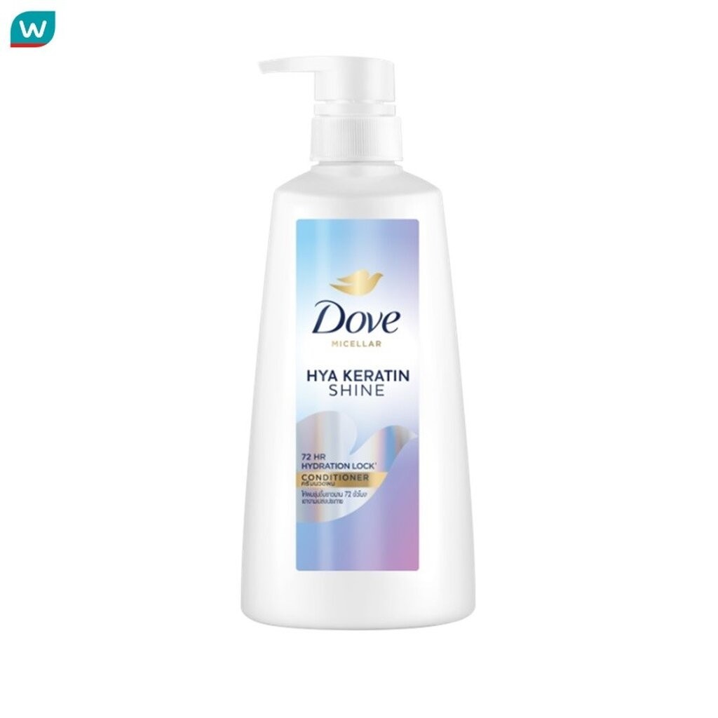 Dove โดฟ ไมเซล่า คอนดิชันเนอร์ ไฮยา เคราติน ชายน์ 370 มล.