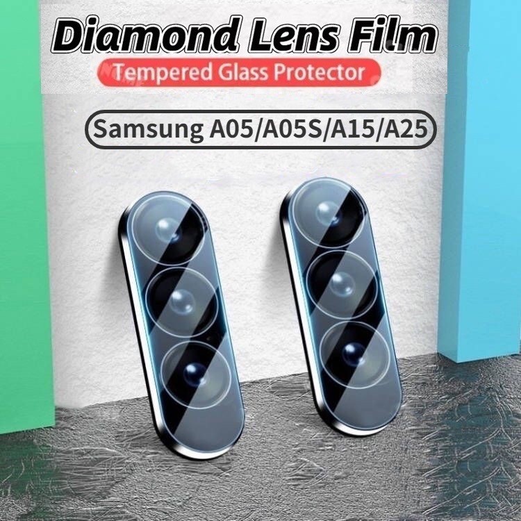 ฟิล์มกระจกกันรอย เลนส์กล้อง เต็มเลนส์ SAMSUNG Galaxy A55 A35 5G A25 A15 A05 A05S 5G 2023