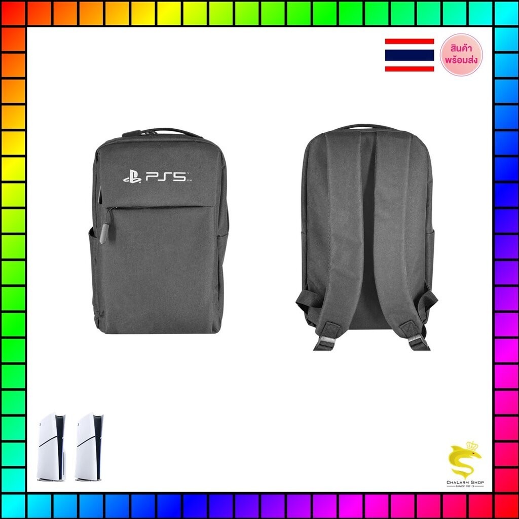 กระเป๋าเป้ ผ้ากันน้ำ กันกระแทก สำหรับเครื่องเกม PS5 Slim และอุปกรณ์