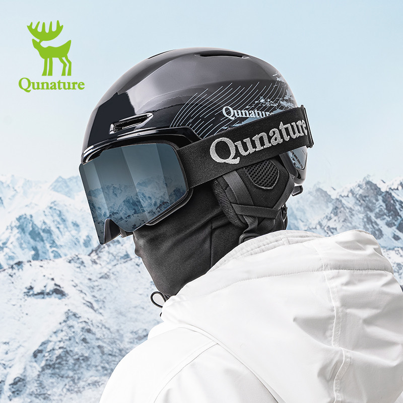Qunature หมวกกันน็อค สกี ผู้ชาย ผู้หญิง ปรับได้ หมวกกันน็อคหิมะ ถอดออกได้ EPS กันกระแทก สะดวกสบาย หมวกกันน็อคสโนว์บอร์ด ความปลอดภัย ได้รับการรับรอง CE ผู้ใหญ่
