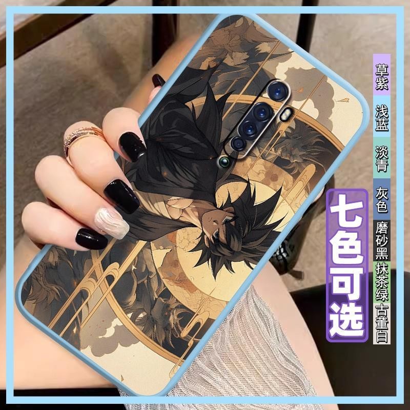 Anti-dust Fashion Design Phone Case For OPPO Reno2 Full wrap Couple Texture Durable protective transparent Anime Strange