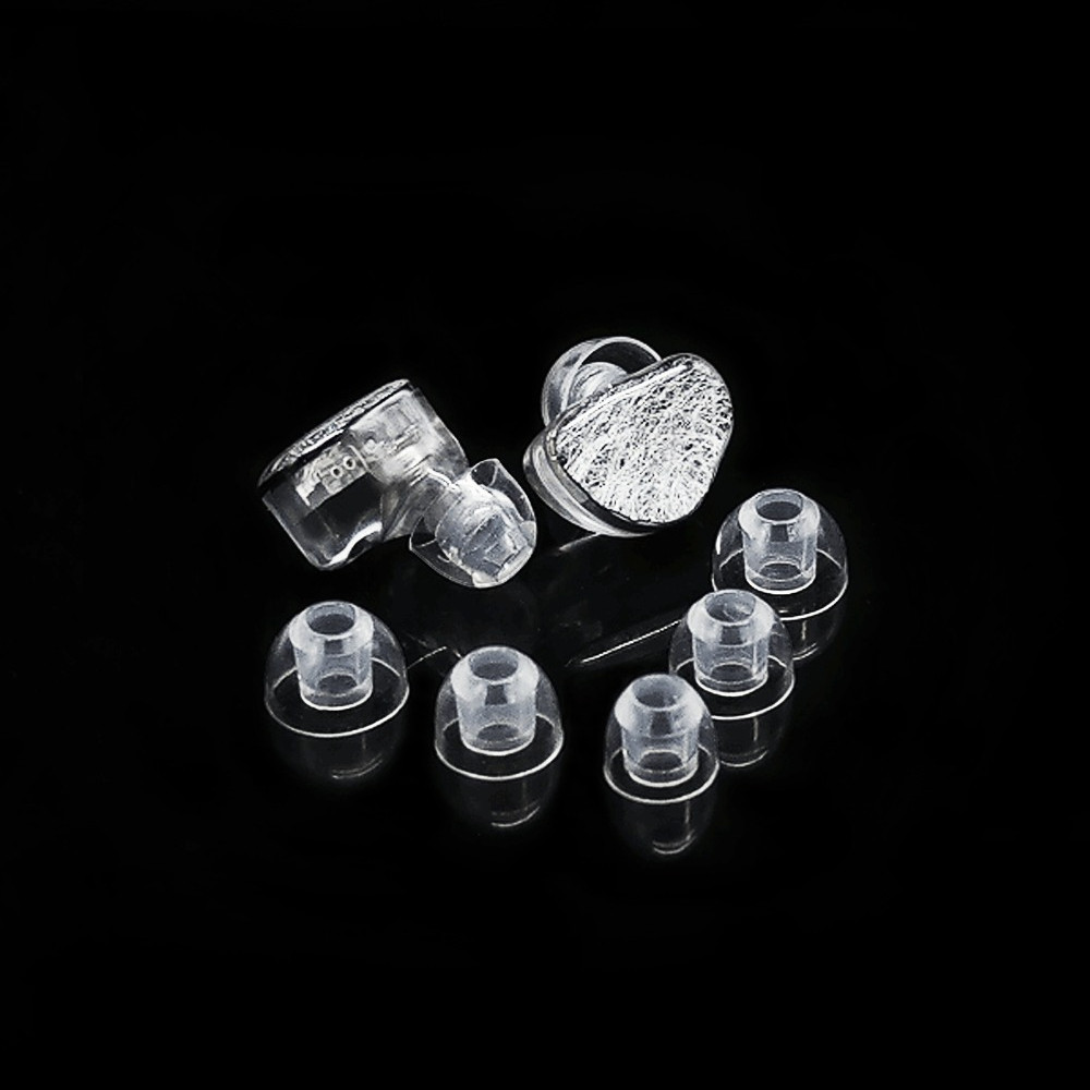 จุกหูฟังซิลิโคนใส ความโปร่งใสสูง สําหรับหูฟังอินเอียร์ KZ CCA TRN IEMs 3 คู่