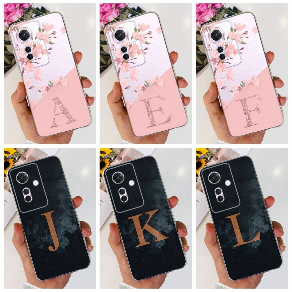 เคสโทรศัพท์มือถือ ซิลิโคนนิ่ม TPU ใส ลายดอกไม้ ตัวอักษร สําหรับ OPPO Reno11 F 5G Reno 11F CPH2603