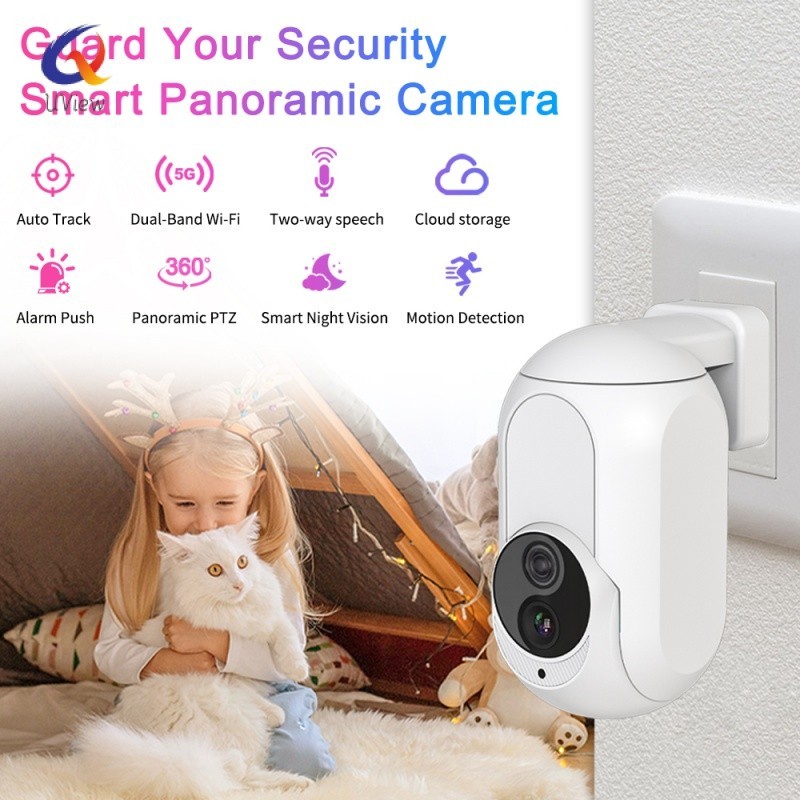 TuYa K7 1080P สีสัน 200W หลอดไฟกล้อง AI การตรวจจับพร้อมอินเตอร์คอมสําหรับ Home Security Monitoring