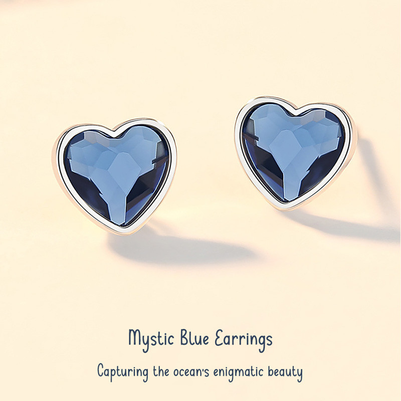 Mystic Blue Earring ต่างหูเงินแท้ S925