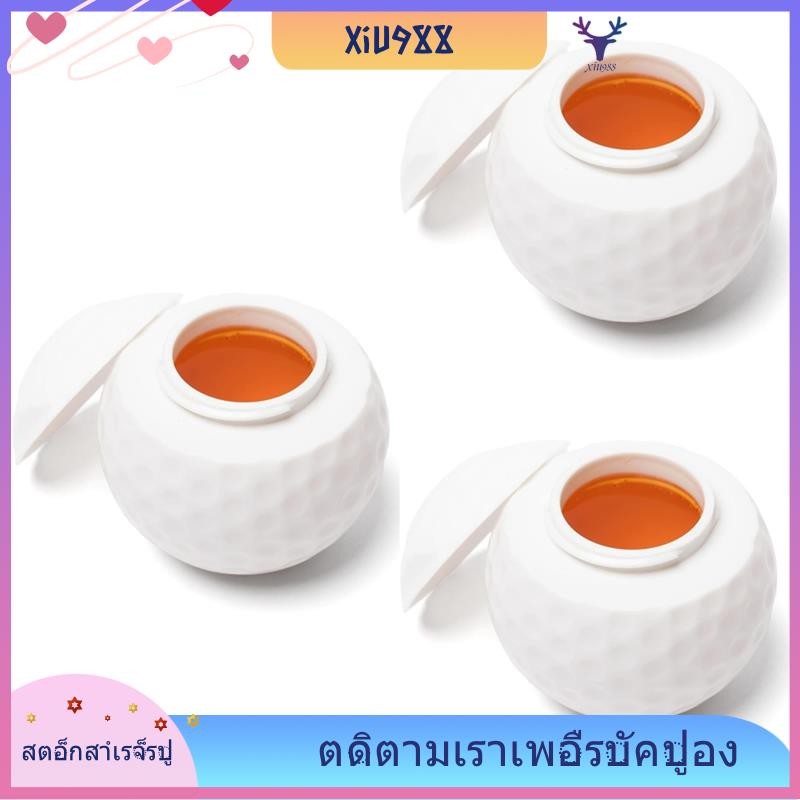 [xiu988.th] 3pcs Golf Ball Shaped Shot Glass Golf Ball Shot Glass Cool Golf Ball Shot Glass ของขวัญท
