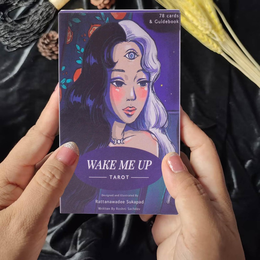 ใหม่tarot Deck Oraclesการ์ดWake Me up TarotลึกลับDivinationไพ่ทาโรต์สําหรับผู้หญิงหญิงการ์ดเกมเกมกระ