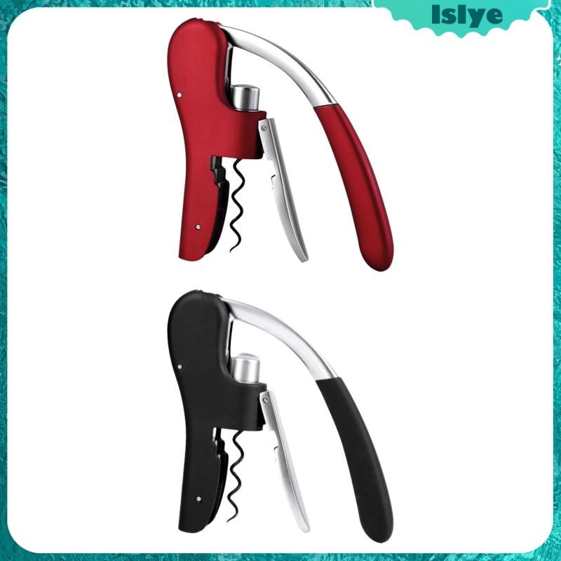 [Lslye] Corkscrews ที่เปิด Waiter Corkscrew อุปกรณ์เสริมโลหะผสมสังกะสีคู่มือร้านอาหารมัลติฟังก์ชั่เป