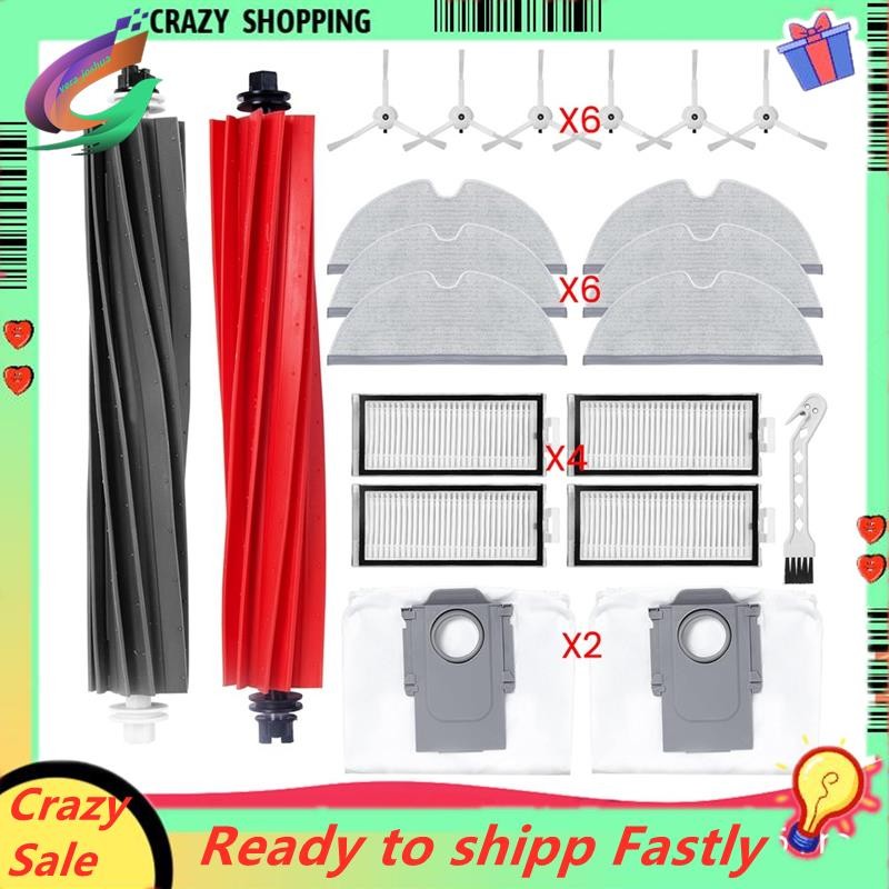 ชุดอุปกรณ์เสริมสําหรับ Roborock Q8 Max / Q5 Pro / Q8 Max+ / Q5 Pro + หุ่นยนต์เครื่องดูดฝุ่นอะไหล่