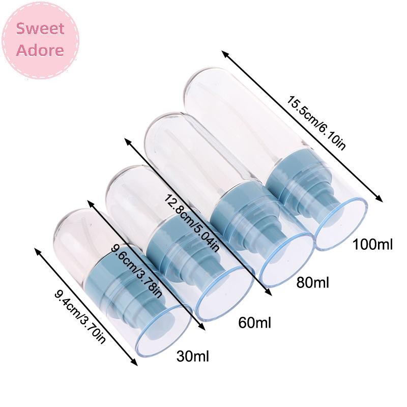 Sweetadore 30/60/80/100ml Fine Mist ขวดพลาสติก Bottl โลชั่นปั๊ม Travel น้ําหอมขวดน้ํา Refill TH