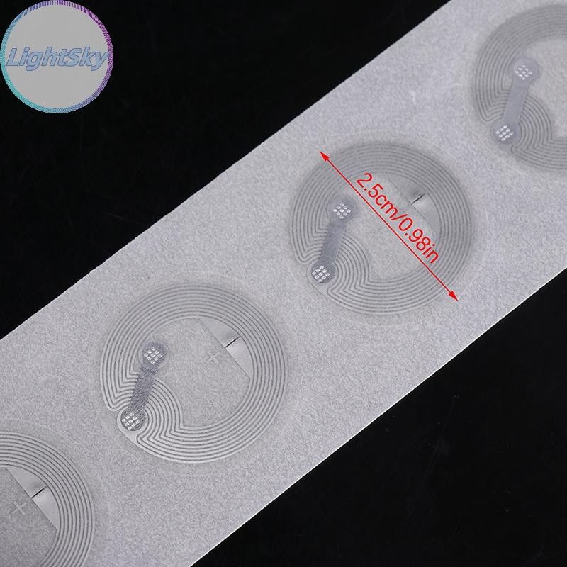 Lightsky 50/100 ชิ้น NFC แท็ก Nfc215 ชิปป้ายสติกเกอร์ RFID ป้ายอิเล็กทรอนิกส์สติกเกอร์สําหรับ Access Control สมาร์ท Key Rewritable TH