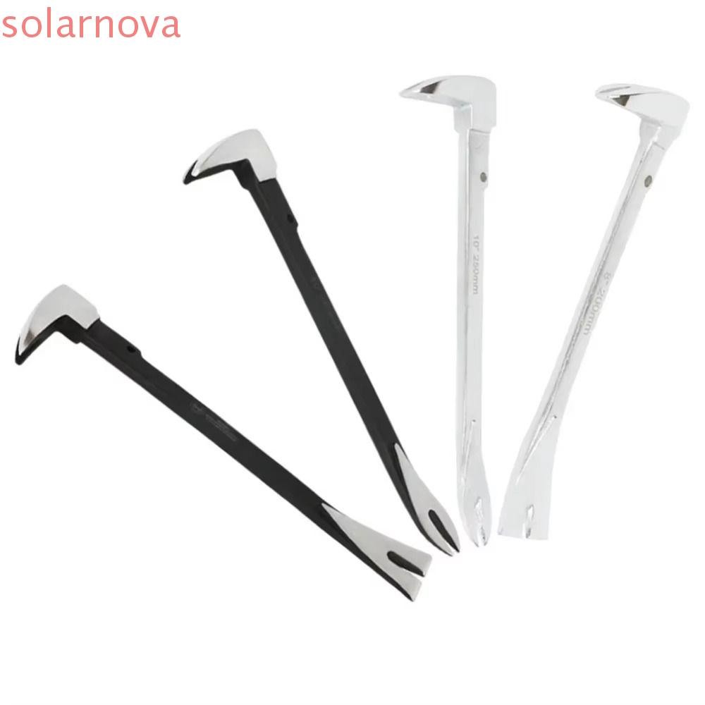 เครื่องดึงเล็บ SOLARNOVA, Pry Bar 10 "8" เครื่องสกัดเล็บ, เหล็กคาร์บอนแบบพกพาความแข็งสูง Antirust Remover เครื่องมือปรับปรุง
