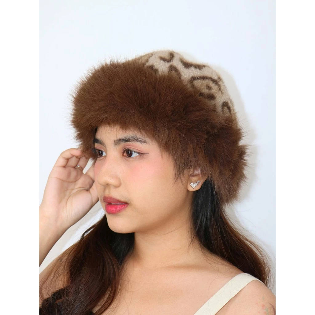 MELUNE หมวกเบเร่ต์แต่งขนกระต่าย รุ่น MSH01 thumbnail 7
