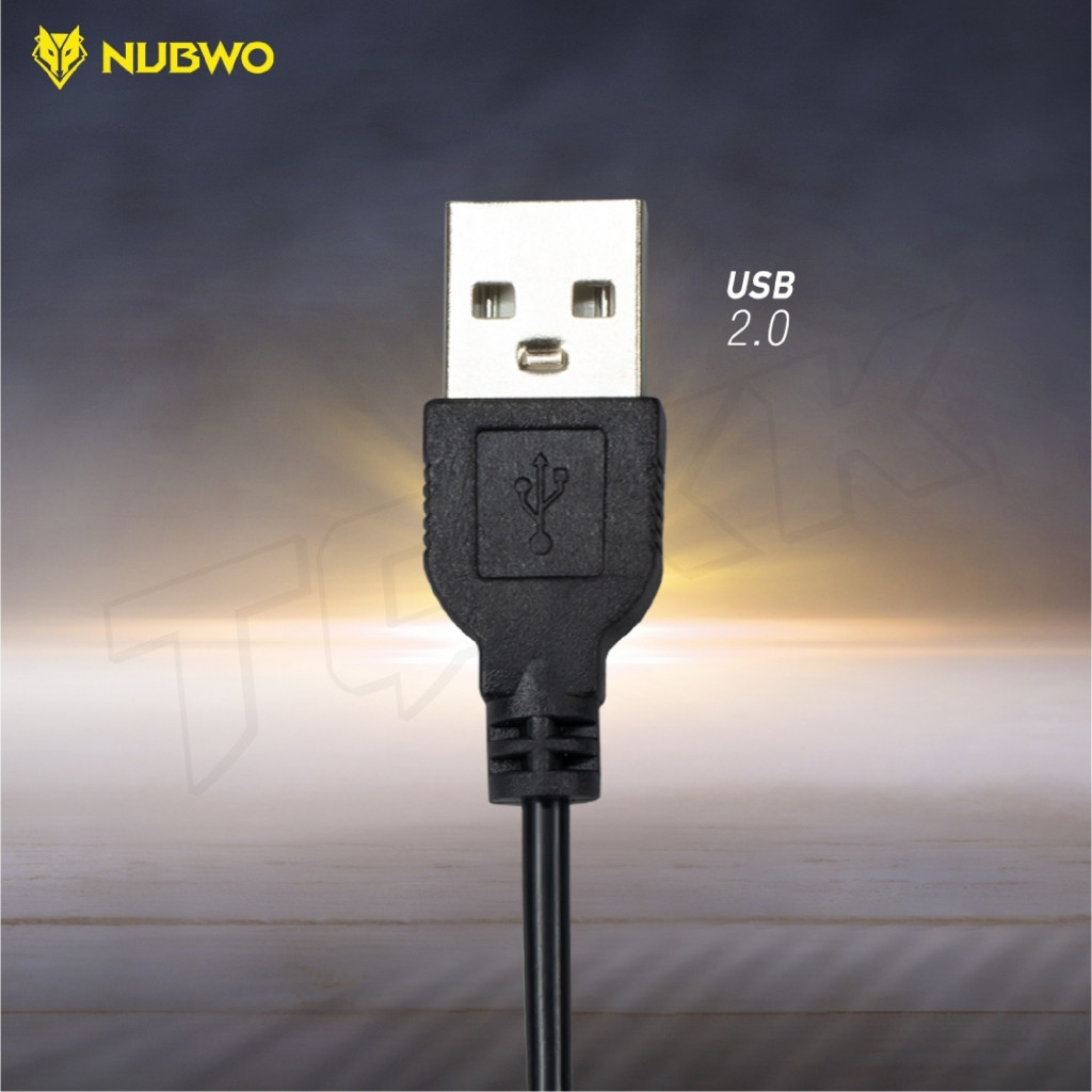 NUBWO พัดลมโน๊ตบุ๊ค พัดลมรองโน๊ตบุ๊ค 2 ใบพัดใหญ่ Cooler pad รุ่น NF-235 ปรับระดับความสูงได้