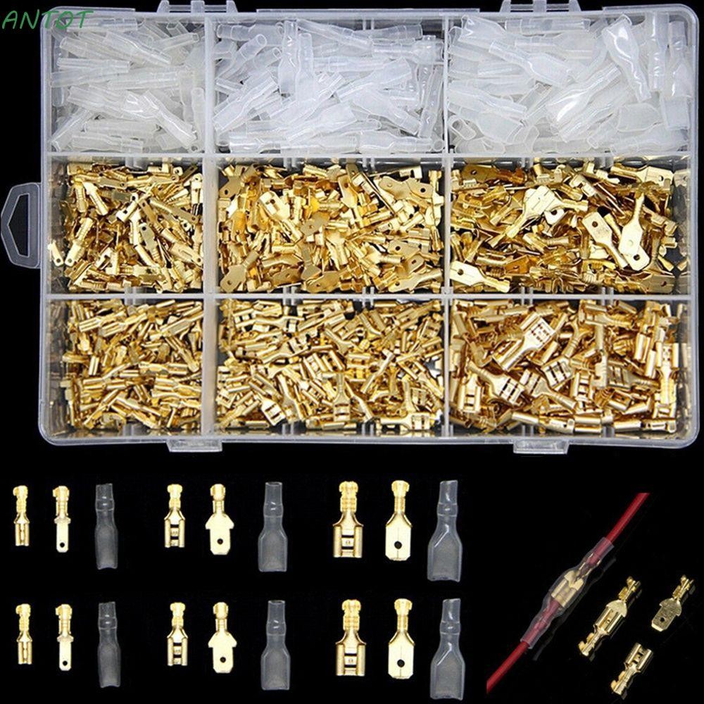 Antot 120/135/270/360PCS Terminals Connector 2.8/4.8/6.3 มม.ชุดไฟฟ้าคุณภาพสูงปลั๊กฤดูใบไม้ผลิ