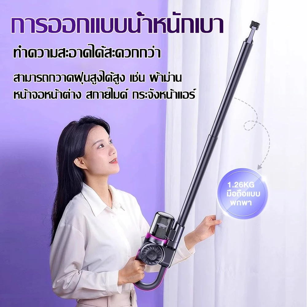 เครื่องดูดฝุ่นไร้สาย แรงดูดสูง thumbnail 7