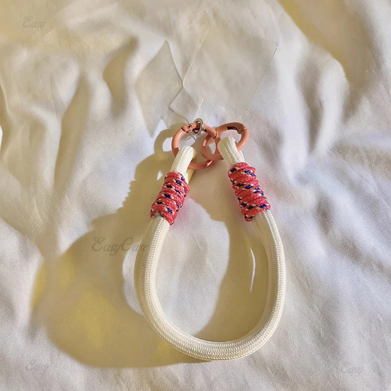 เชือกเส้นเล็กโทรศัพท์มือถือแขวนตกแต่งสามารถ Carrieed Twist เชือก Anti-los จี้แฟชั่นข้อมือที่แข็งแกร่งสายรัดสั้น - รูปที่ 5