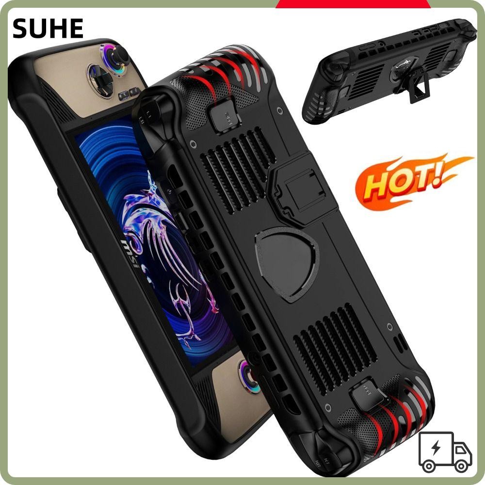 Suhe ฝาครอบป้องกัน, นุ่มพร้อมคอนโซลเกมมือถือ Kickstand, Professional Ergonomic TPU กันกระแทกโฮสต์สําหรับ MSI Claw 8 AI + 2025